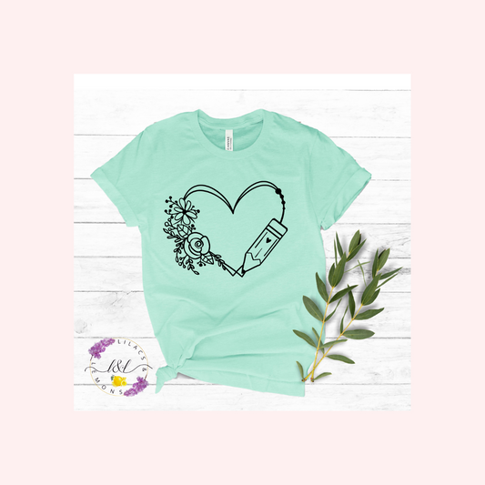 Teacher Heart Shirt