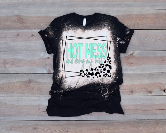 Hot Mess Bleached Shirt